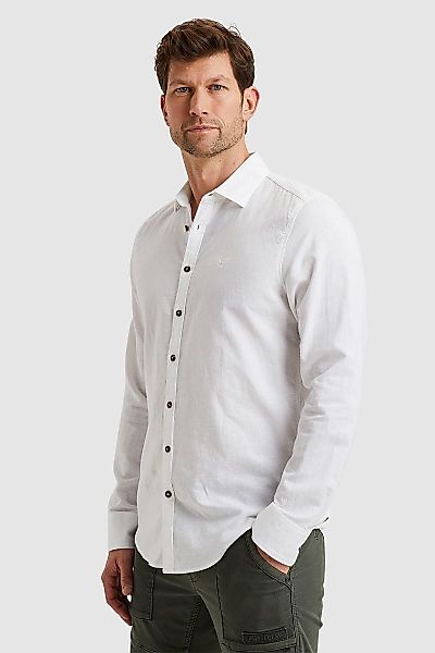 PME Legend Leinen Blend Hemd Weiß - Größe M günstig online kaufen