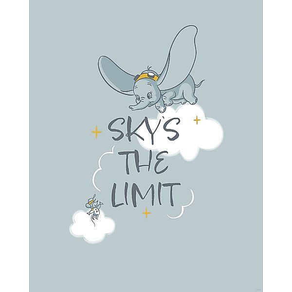 Komar Wandbild Disney Dumbo Sky's the Limit 40 cm x 50 cm Blau günstig online kaufen