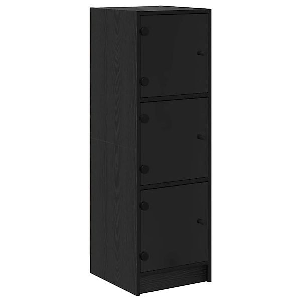 vidaXL Highboard Schwarz Eichen-Optik 35 x 37 x 109 cm Holzwerkstoff 882894 günstig online kaufen