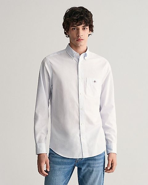 Gant Langarmhemd REG POPLIN BANKER SHIRT Banker Stripe Popeline, leichte Ba günstig online kaufen