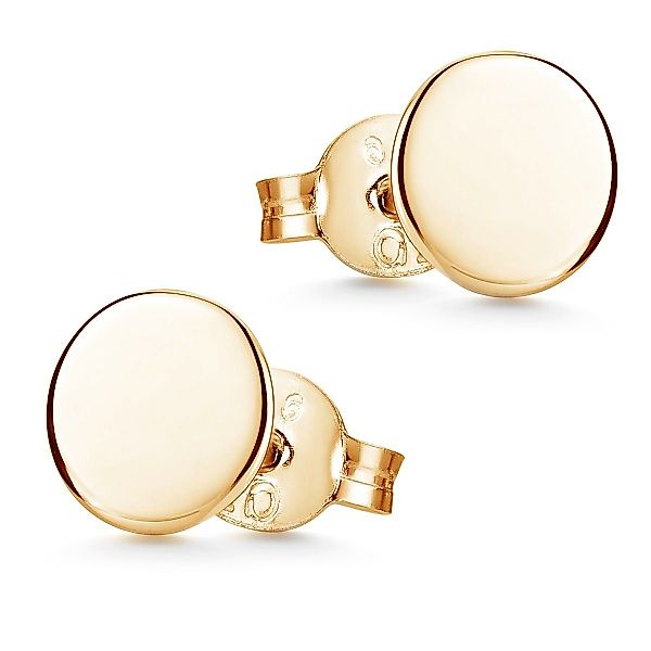 Materia Paar Ohrstecker Plättchen Basic Gelbgold günstig online kaufen