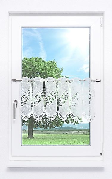 LYSEL® Scheibengardine Ficus Zweige, (1 St), günstig online kaufen