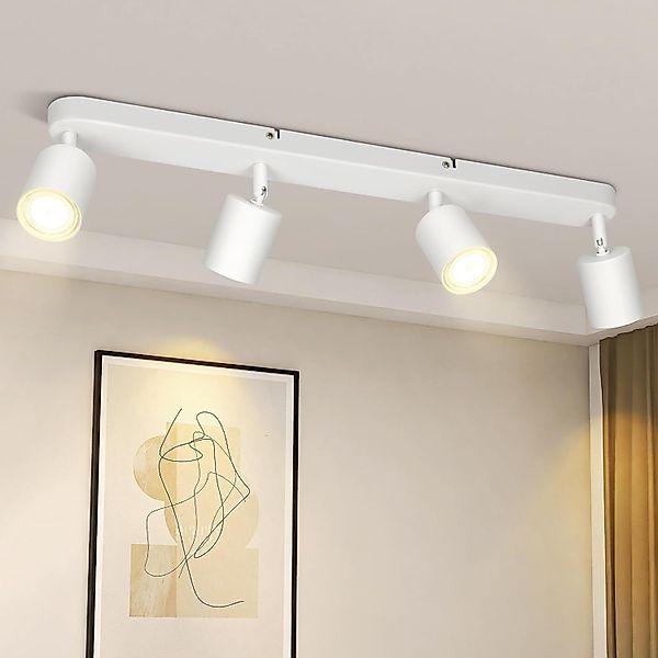 ZMH LED Deckenstrahler Retro Deckenleuchte Weiß/Schwarz günstig online kaufen