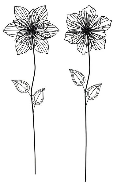 Posiwio Gartenstecker 2er Set Gartenstecker Blume (2-St., 2 tlg) 2er Set, G günstig online kaufen