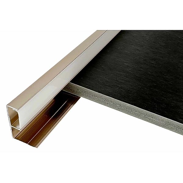 Colortree LED Leiste Aluminium Profil 90 Grad Endprofil Rose Gold Eloxiert günstig online kaufen