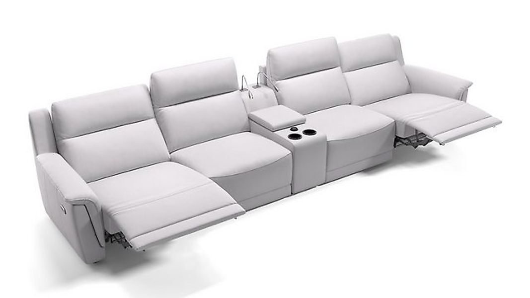 Sofanella 4-Sitzer Leder MALITO, Heimkinosofa, Kinocouch, Funktionssofa, Ki günstig online kaufen