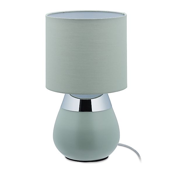 relaxdays Tischleuchte Nachttischlampe Touch in Grün günstig online kaufen