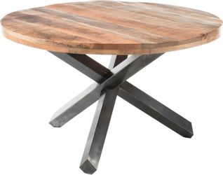 Stolkom Esstisch "Ace" rund, Esstisch in Massivholz Mango günstig online kaufen