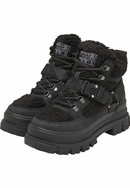 Buffalo Stiefel "Buffalo ASPHA COM MID WARM - VEGAN NUBUCK/FUR - BLACK" günstig online kaufen