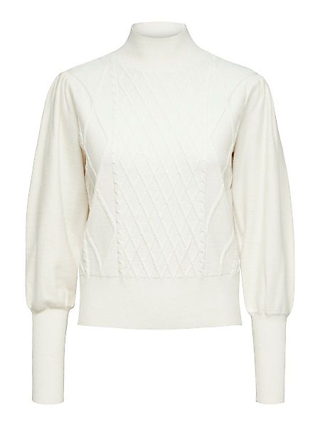 SELECTED Zopfstrick- Pullover Damen White günstig online kaufen