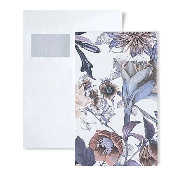 PROFHOME 1 MUSTERSTÜCK S-381751-GU DIN A4 MUSTER der Floralen Tapete günstig online kaufen