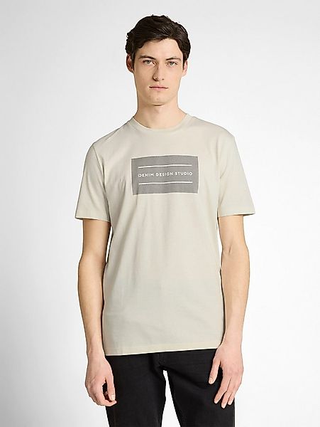 TOM TAILOR Denim Rundhalsshirt mit verschiedenen Logo Prints günstig online kaufen