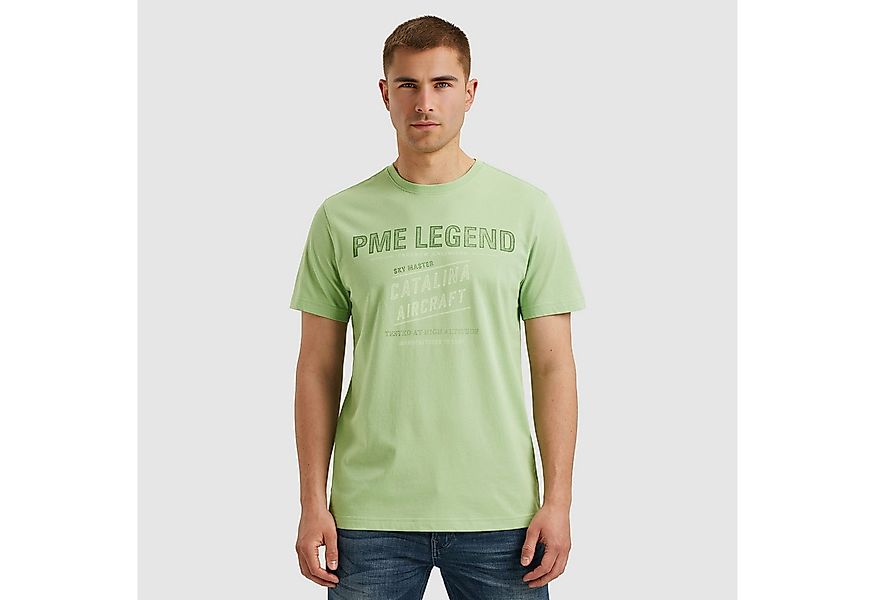 PME LEGEND T-Shirt Short sleeve r-neck single jersey mit Logo-Print günstig online kaufen