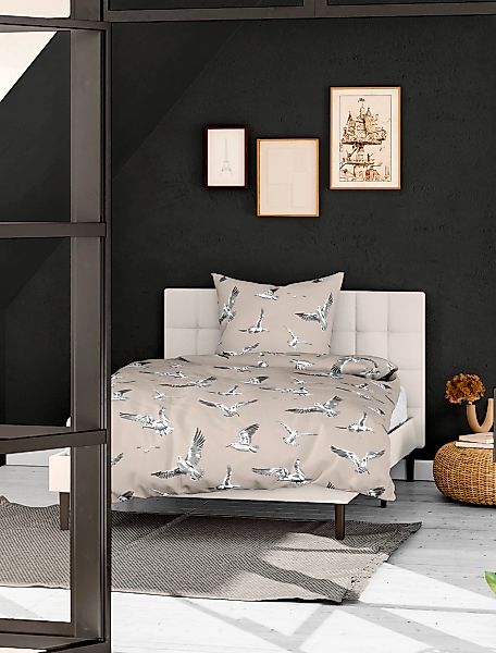 BIERBAUM Bettwäsche "3984" 2 Stk. Seersucker, 100 % Baumwolle, pflegeleicht günstig online kaufen