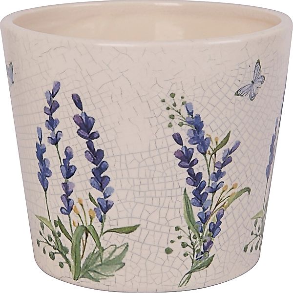 Übertopf Lavendel Keramik Glatt Ø 14 cm x 11,5 cm günstig online kaufen