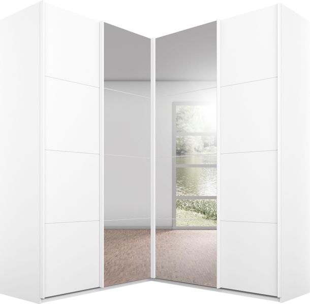 rauch Schwebetürenschrank "Quadra" Eckschrank inkl. Türendämpfer, mit Spieg günstig online kaufen