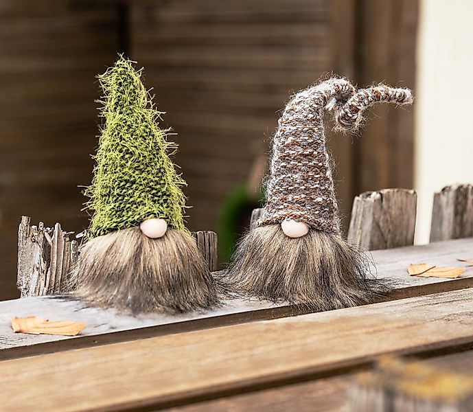 Frank Flechtwaren Dekofigur, Wichtel Zottel 2er günstig online kaufen