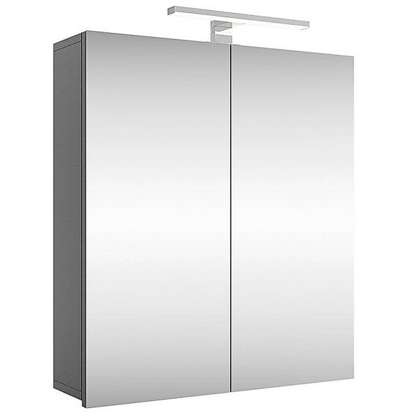 Planetmöbel Badezimmerspiegelschrank Spiegelschrank Merkur, anthrazit, 60 c günstig online kaufen