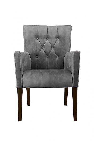 Home affaire Armlehnstuhl "Cortega Esszimmerstuhl mit Knopfheftung" () 1 St günstig online kaufen