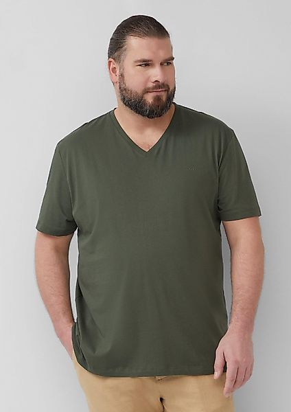 s.Oliver Kurzarmshirt T-Shirt Jersey-T-Shirt mit V-Ausschnitt günstig online kaufen