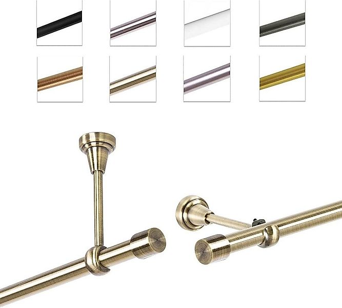 MDEKOR Gardinenstange Vorhangstange 19mm, 1-läufig, 1-läufig günstig online kaufen