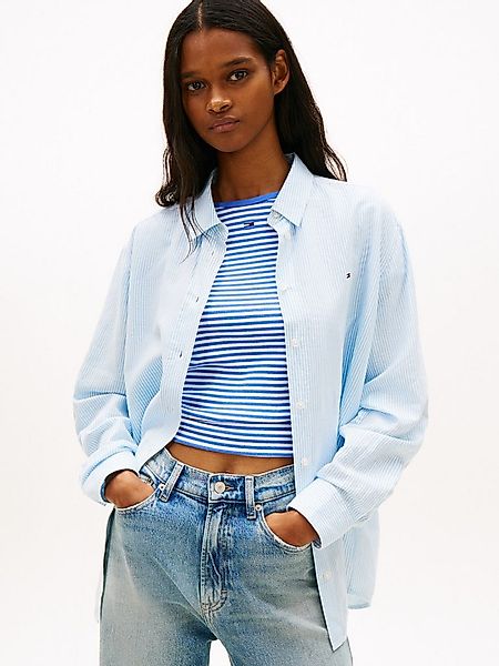 Tommy Jeans Hemdbluse TJW RLX LINEN SHIRT mit zeitlosem Design, Leinen-Mix, günstig online kaufen