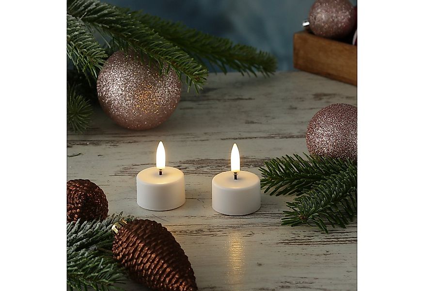 UYUNI Lighting LED-Kerze LED Mini Teelichter 2 Stück aufladbar 4cm Timer Au günstig online kaufen