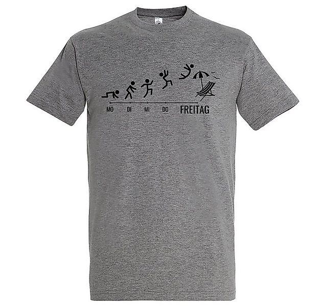 Youth Designz T-Shirt Freitag Wochenende Herren Shirt mit lustigem Frontpri günstig online kaufen