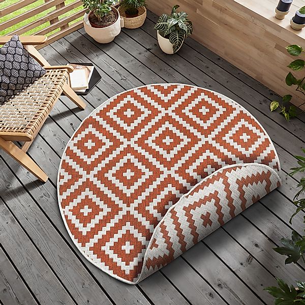 my home Teppich Ronda Wendeteppich, rund, günstig online kaufen