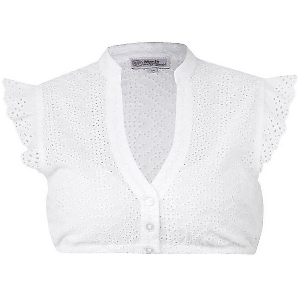 MarJo Dirndlbluse Damen Dirndlbluse 'Kemmern' Flügelarm, Weiß günstig online kaufen