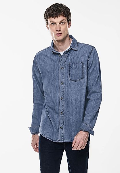 STREET ONE MEN Jeanshemd, aus reiner Baumwolle günstig online kaufen