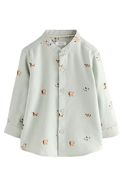 Next Langarmhemd Langarmshirt mit Stehkragen und günstig online kaufen