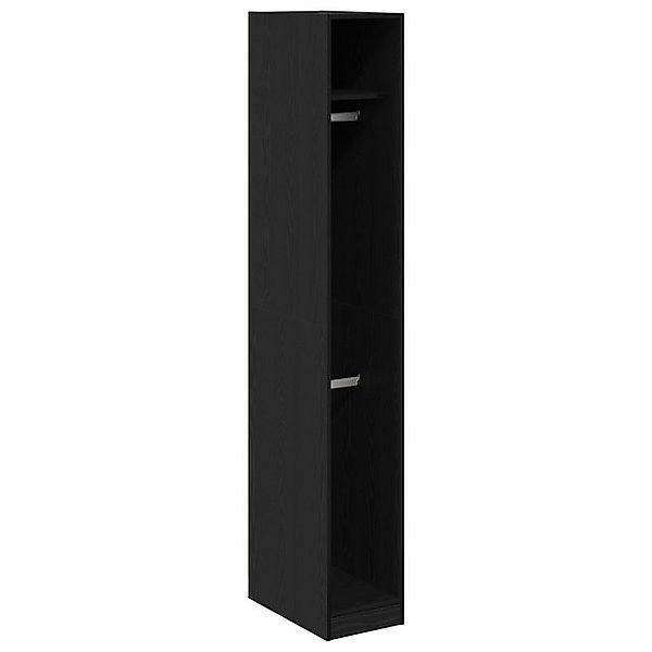 vidaXL Kleiderschrank Kleiderschrank Schwarz Eiche 30x50x200 cm Ingenieurho günstig online kaufen