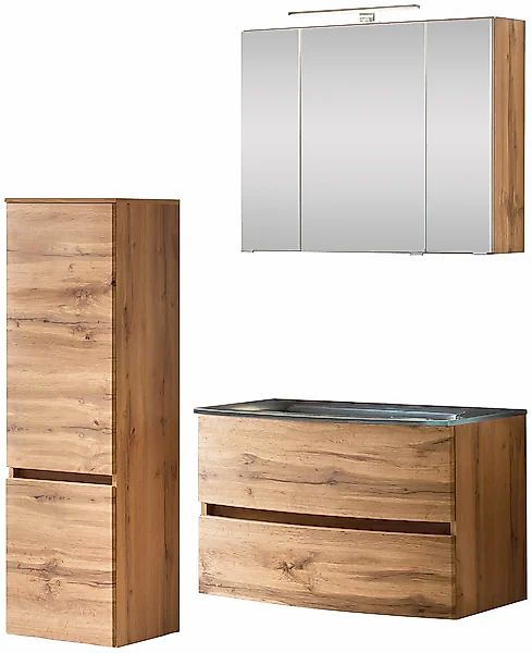 welltime Badezimmer-Set »Kaunas« Set, 3 Stk. tlg. günstig online kaufen