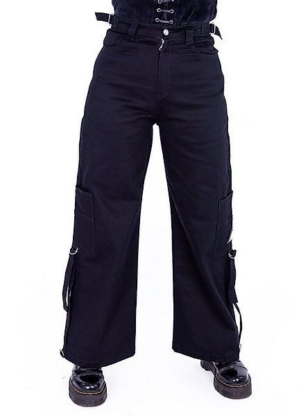 Chemical Black Stoffhose Jetta Gothic Pants Riemen Rave Trousers Industrial günstig online kaufen