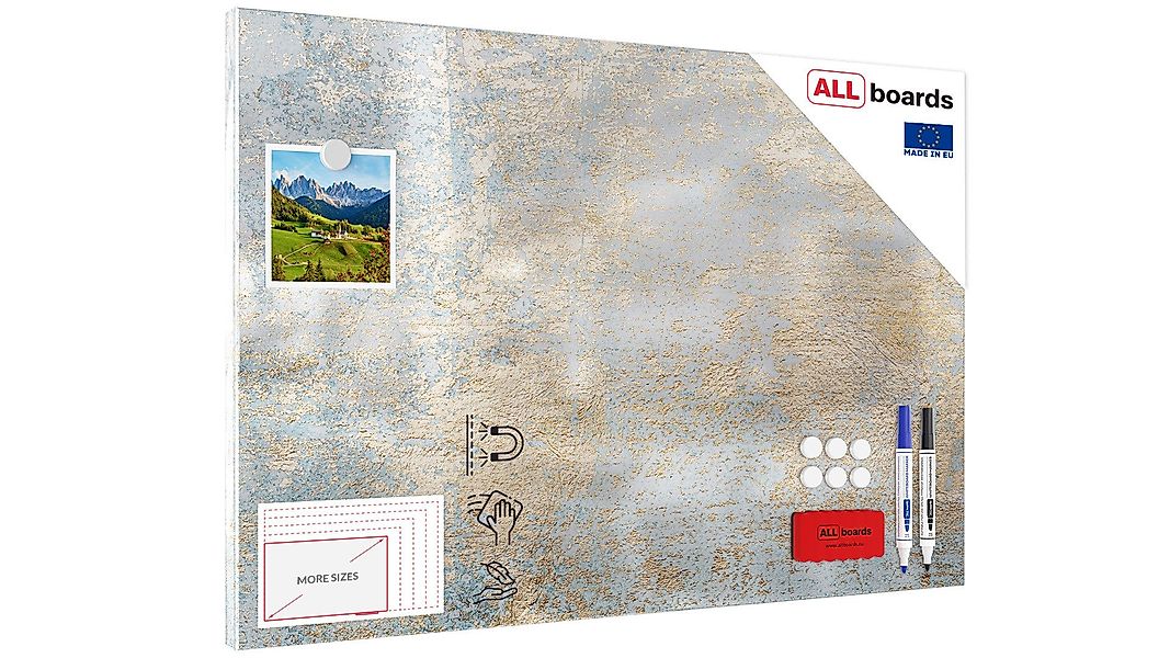 ALLboards Tafel Metallische Magnettafel, MetalBoard, GOLDENER günstig online kaufen