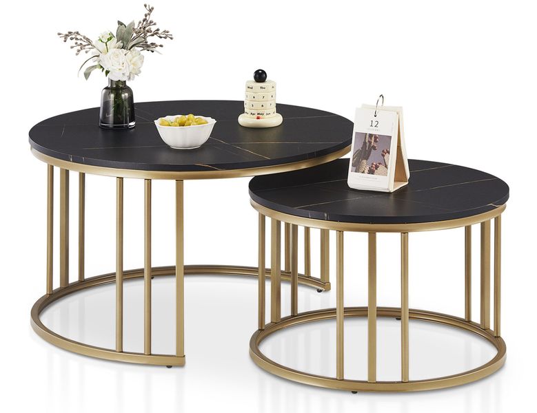 Ofcasa Couchtisch Industrieller Runder Wohnzimmertisch, Sofatisch günstig online kaufen