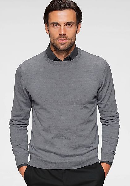OLYMP Rundhalspullover OLYMP Strick Casual moderner günstig online kaufen