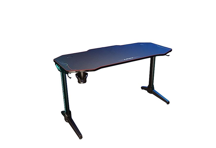 SONNI Gamingtisch Computertisch Schreibtisch mit RGB LED Beleuchtung,Mauspa günstig online kaufen