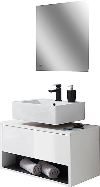 PLACES OF STYLE Badmöbel-Set "Studio Line, Bad im modernen Design, 2-teilig günstig online kaufen