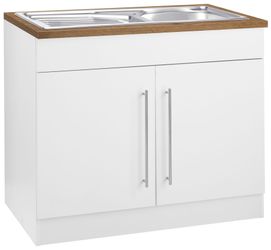 KOCHSTATION Spülenschrank "KS-Samos" 100 cm breit, inkl. Einbauspüle günstig online kaufen