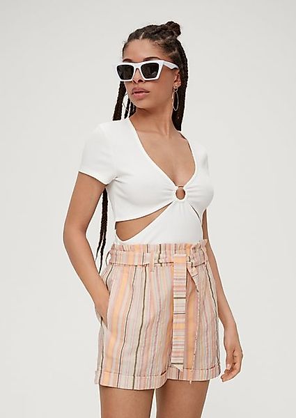 QS Shorts Regular: Shorts aus Twill günstig online kaufen