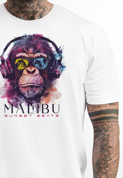 Neverless Print-Shirt Herren T-Shirt Affe mit günstig online kaufen
