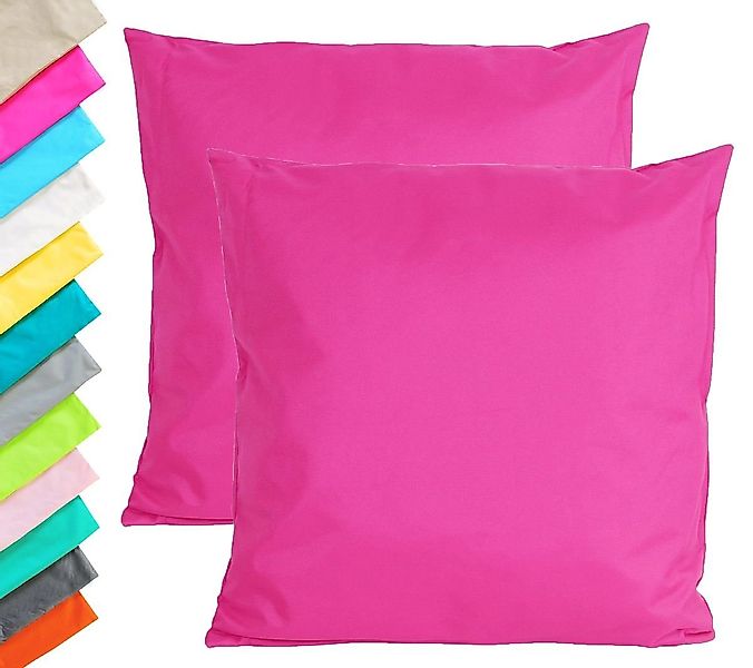 JACK Dekokissen 2x Outdoor Lounge Kissen 45x45cm Dekokissen Set mit Füllung günstig online kaufen