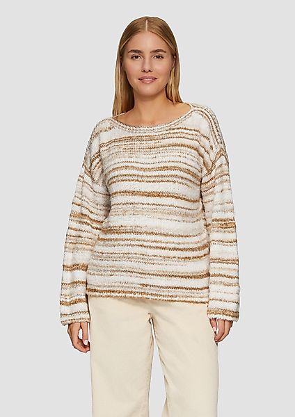 s.Oliver Longpullover Strickpullover Strukturierter Relaxed Fit-Pullover günstig online kaufen