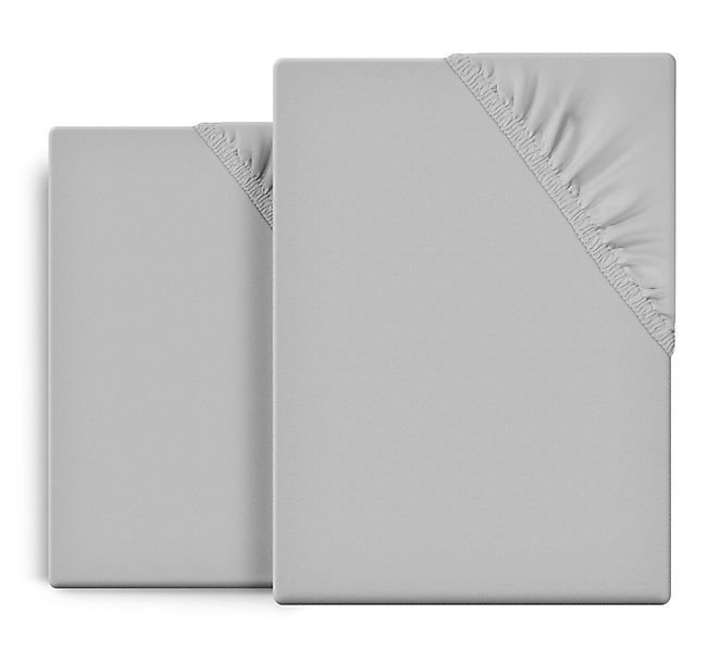 Beautex Spannbettlaken 2er Set Spannbetttuch Bettlaken Premium Baumwolle Je günstig online kaufen