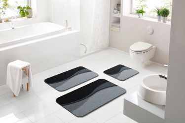 Linea Due Badematte »Flash« Höhe 18 mm rutschhemmend beschichtet fußbodenhe günstig online kaufen