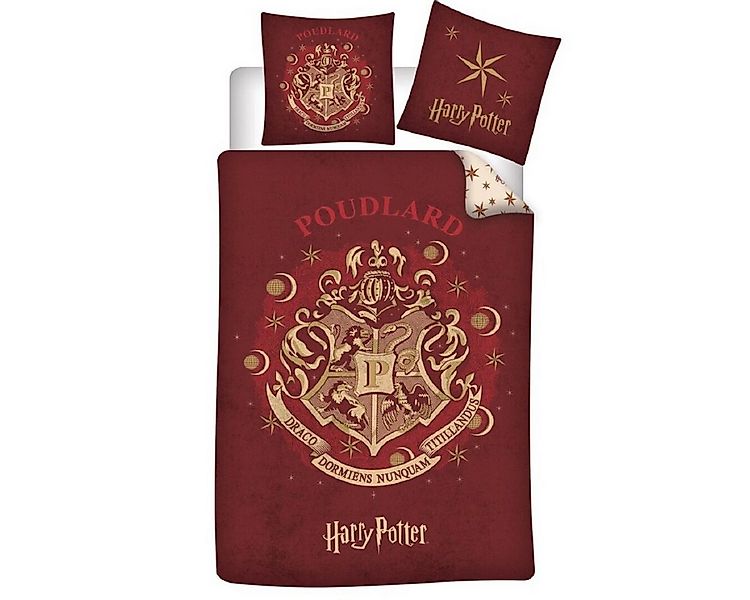 Harry Potter Bettwäsche - Set – 1x Deckenbezug 140x200 & 1x Kissenbezug 65x günstig online kaufen