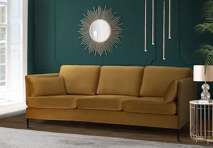 Home affaire 3-Sitzer »Light« inklusive loser Zierkissen, mit schmalen Arml günstig online kaufen