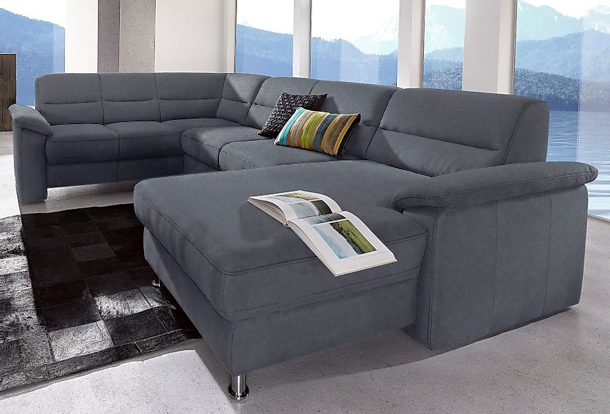 sit&more Wohnlandschaft »Ascara U-Form«, inklusive Boxspring/Federkern-Pols günstig online kaufen